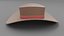 Sombrero de cuero modelo 3d