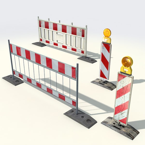 Traffic Barrier Lightwave Models for Download | TurboSquid