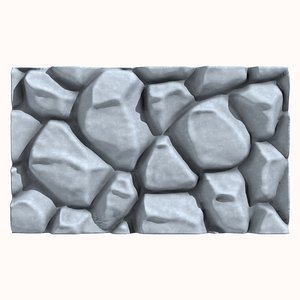 Stone Wall 201 3D model