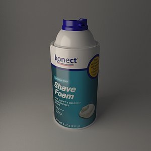 shaving cream 3d model