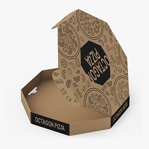 Craft Paper Octagonal Pizza Box