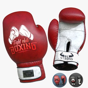 Leather Boxing Gloves model