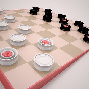 3D checkers model