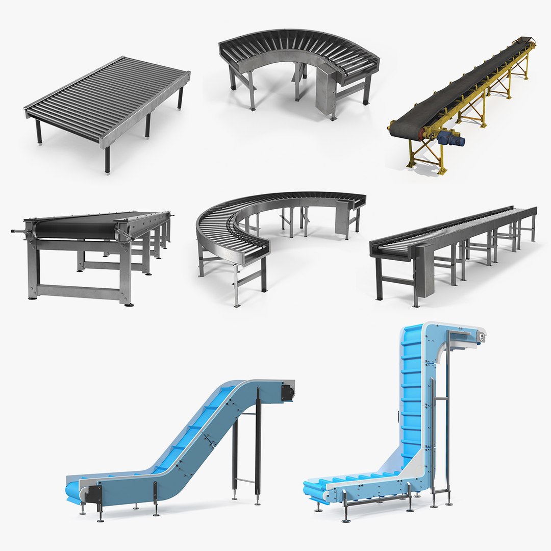 Conveyors Collection 2 3D model preview