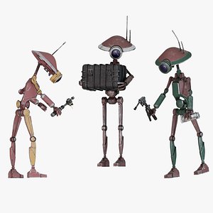 Pit Droid 3 variants Star Wars