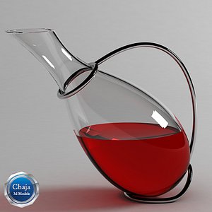 decanter wine 3d model