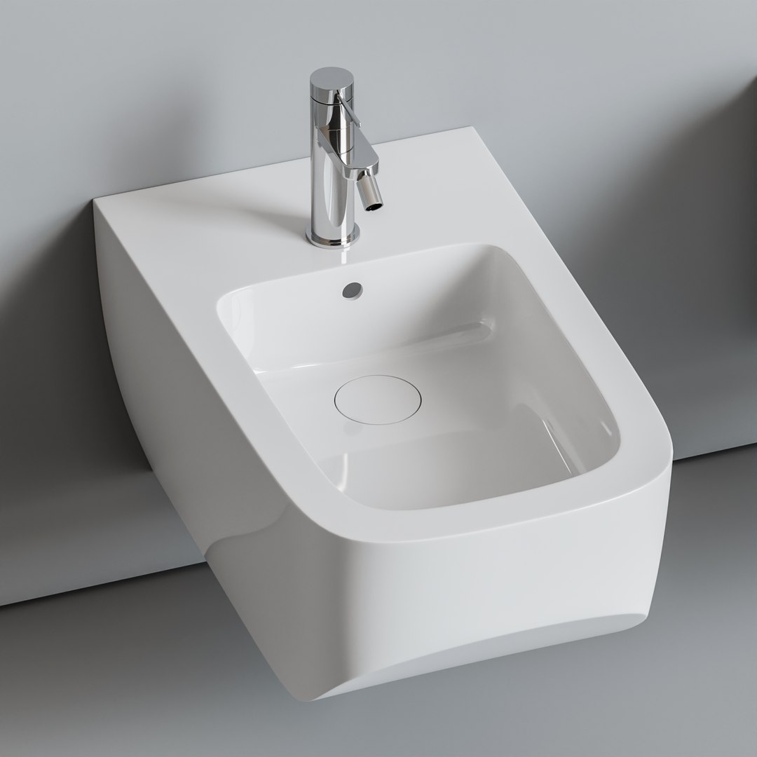 3D Toilet Hatria Bidet - TurboSquid 1654793