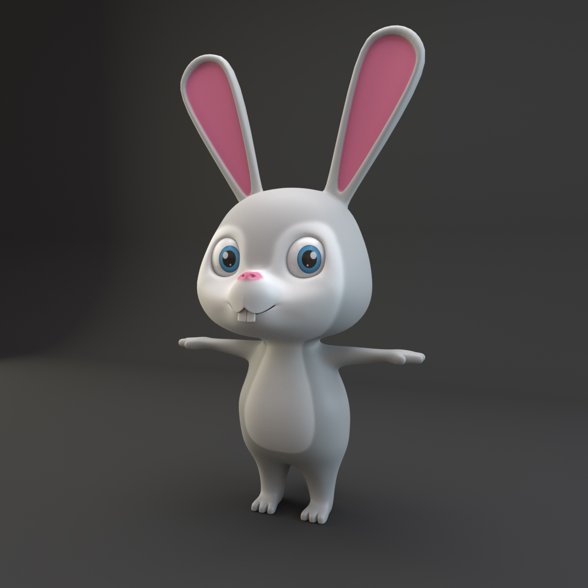 Cartoon rabbit 3D model - TurboSquid 1209146