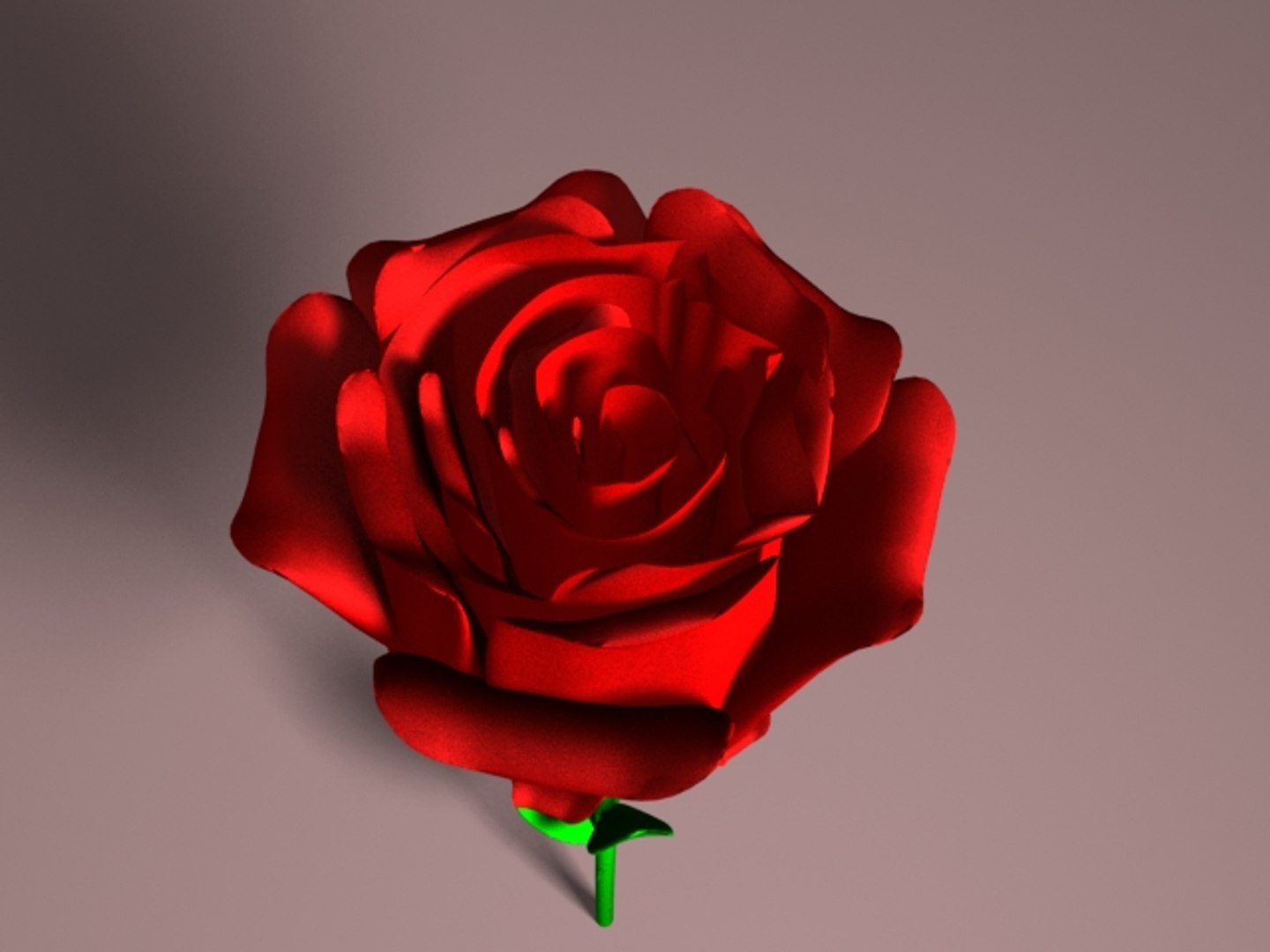 rose flower 3d lwo