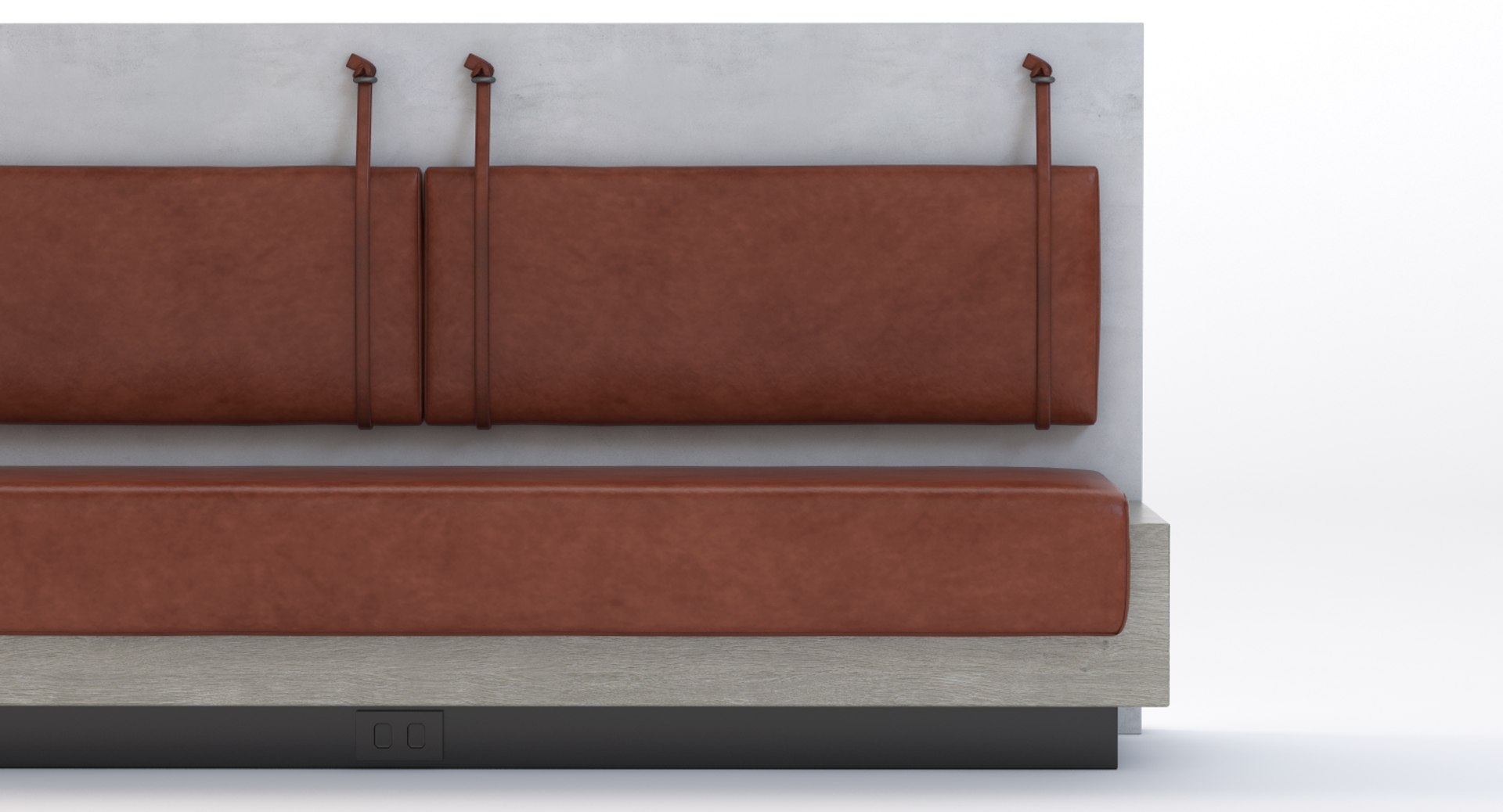 3d max leather bar bench