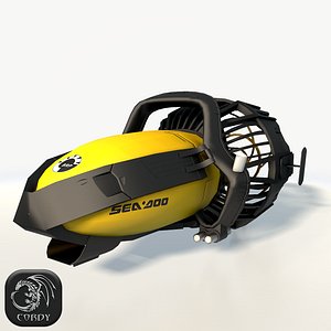 3D sea-doo underwater model