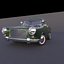 3D car cartoon rigged model