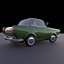 3D car cartoon rigged model