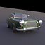 3D car cartoon rigged model