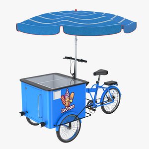 3D model Ice cream Bycicle
