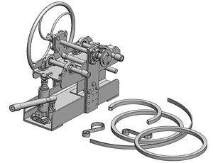 3D Manual Scroll Bending Machine for Decorative Metalwork 3D CAD Model model
