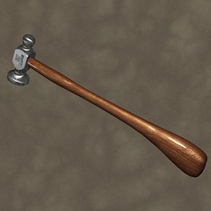 3d model planishing hammer zipped