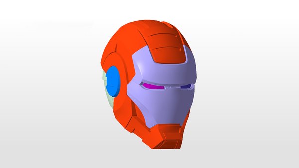 Iron Man War Machine Mark I Helmet 3D Model Ready to Print 3D model