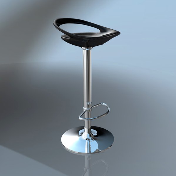 modern kitchen bar stool c4d free