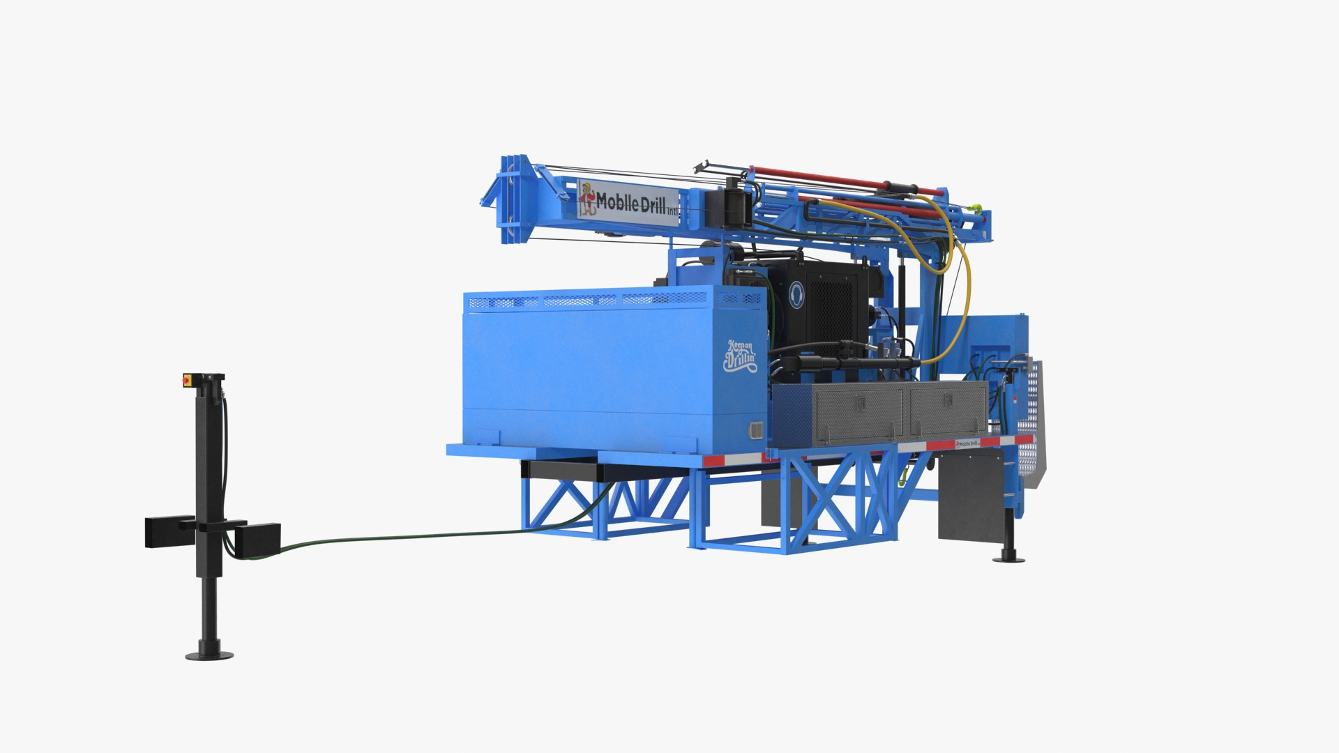 B-51 Mobile Drilling Rig Blue 3D Model - TurboSquid 2310862