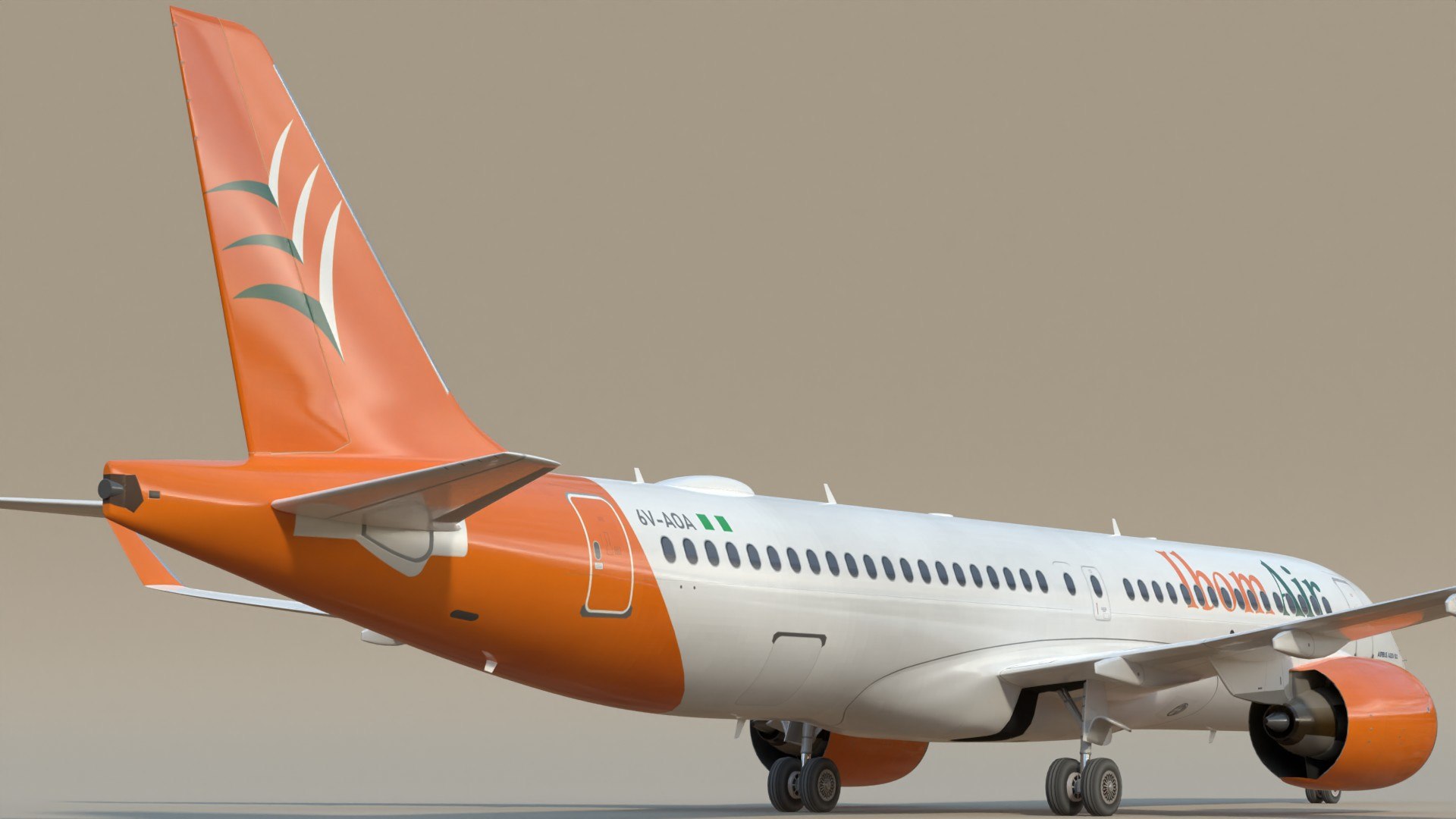 3D Ibom Air A220 SC Model - TurboSquid 2259825