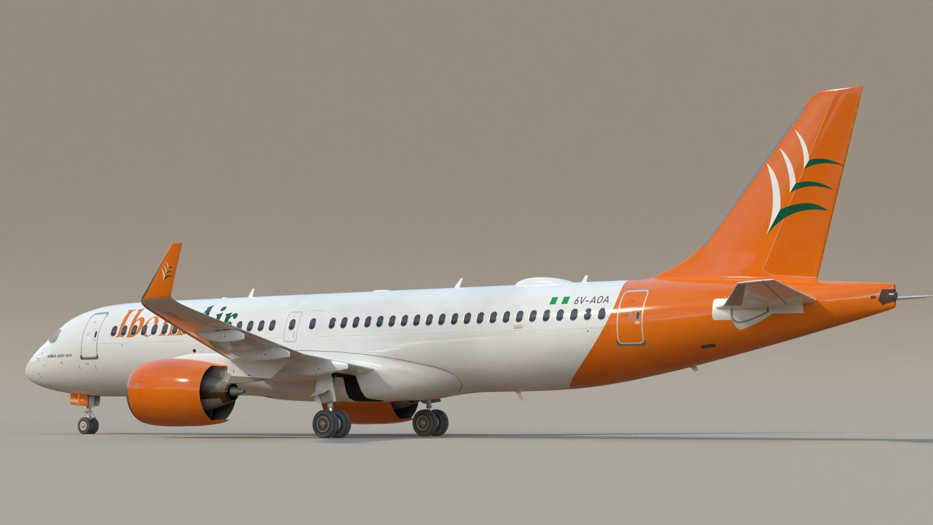 3D Ibom Air A220 SC Model - TurboSquid 2259825