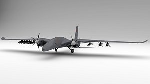 3D model Baykar Bayraktar Akinci