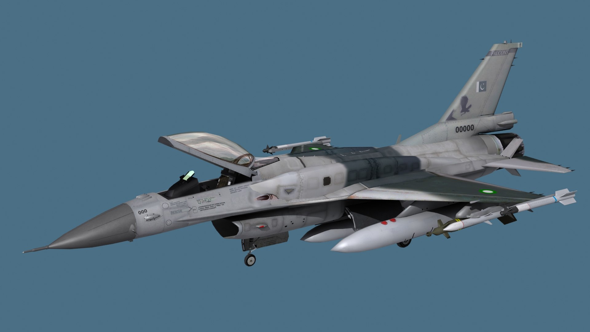 F-16 C With JF-17A And JF-17B Pakistan 3D - TurboSquid 1849801