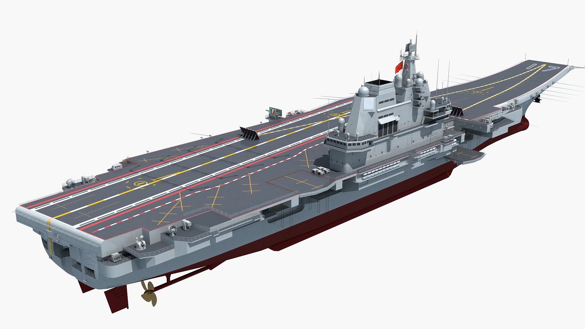China Aircraft Carrier CV17 3D Model - TurboSquid 2113179