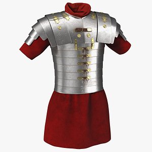 Roman Legionnaire Lorica Waist Armor Worn 3D model