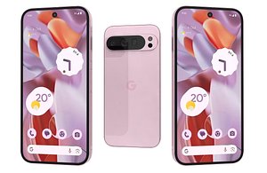 Google Pixel 9 Pro XL Rose Quartz Low Poly 3D model