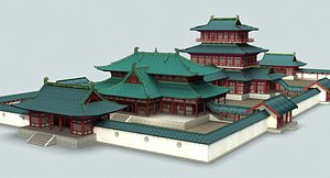 3D ancient china palace model