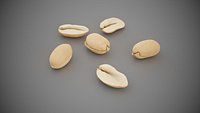 Peanuts  Kernels Low-poly 3D model