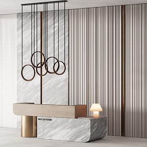 184 office furniture 04 reception desk 04 model