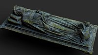 stone mossy tomb midages temple sculpt PBR model