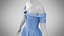 Sukienka 08 dla małego chłopca w kolorze niebieskim z nadrukiem