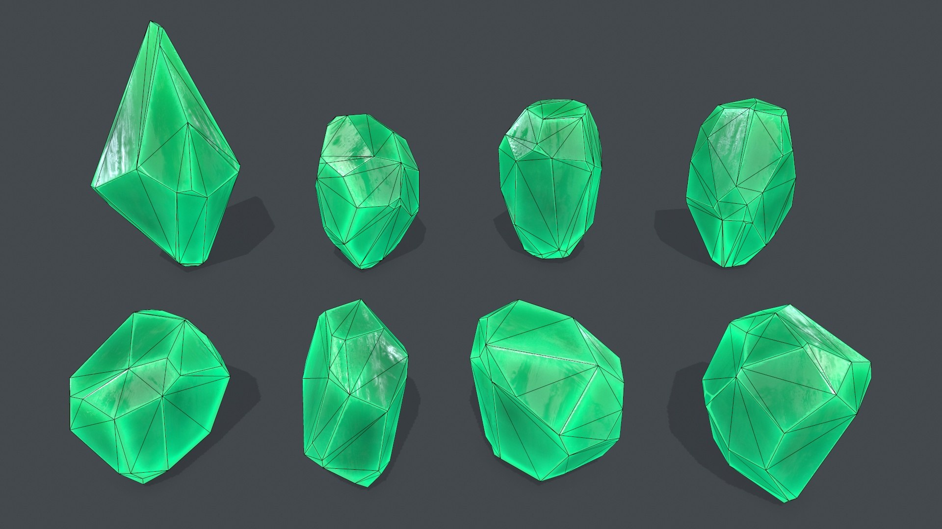 3D Model Crystal Set TurboSquid 2072141   9 