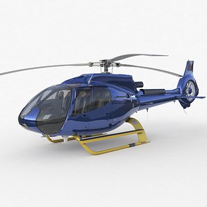 3D Airbus H130 High Detail 3ds max Vray 3D model model