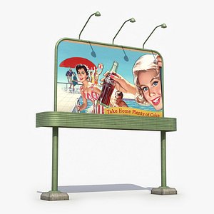 Vintage Billboard 6 3D Model