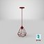 Modern Chandelier Red