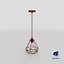 Modern Chandelier Red