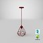 Modern Chandelier Red