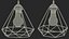 Modern Chandelier Red