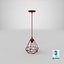 Modern Chandelier Red