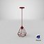 Modern Chandelier Red