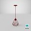 Modern Chandelier Red