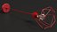 Modern Chandelier Red
