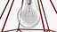 Modern Chandelier Red