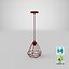 Modern Chandelier Red