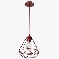 Modern Chandelier Red